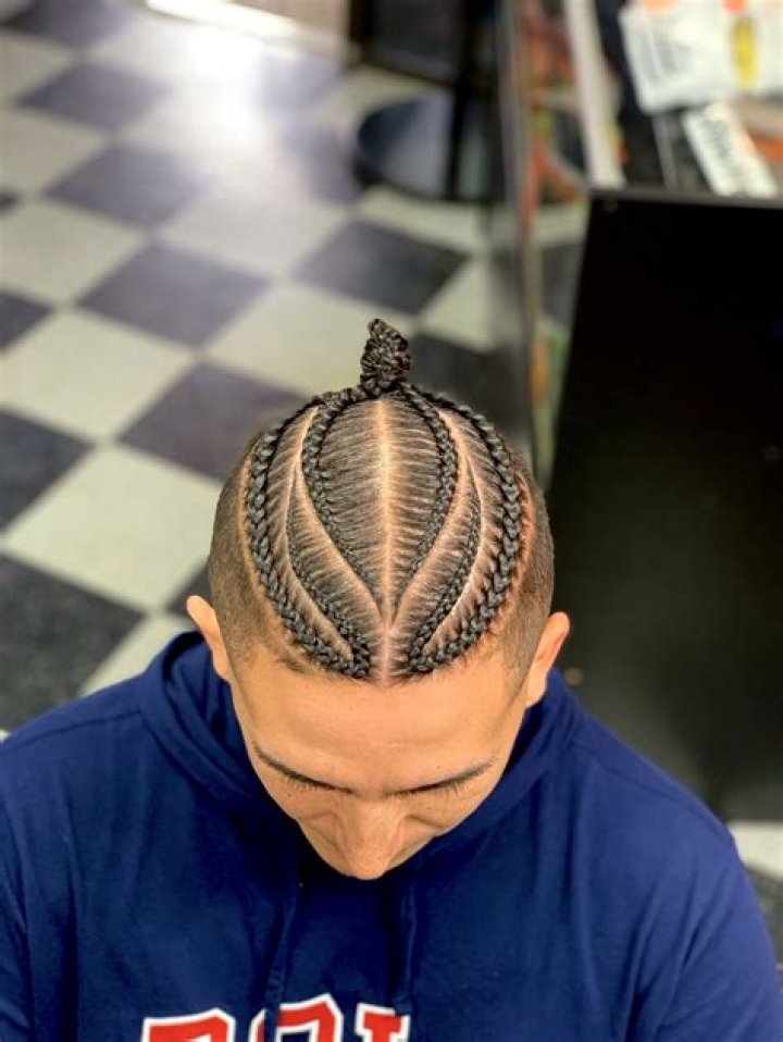 2 Braids Mens Hair