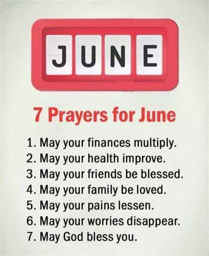 7 Prayers For June June quotes, Happy new month quotes, Prayers