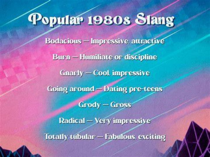 80s Slang Words
