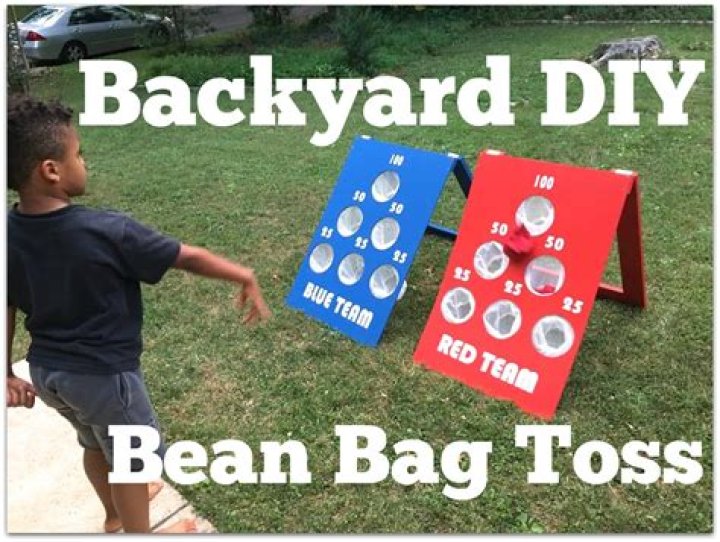 Backyard Bean Bag Toss Game Backyard Party Games, Diy Yard Games, Fun