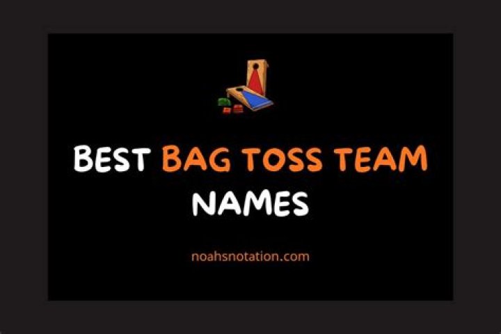 Bag Toss Team Names