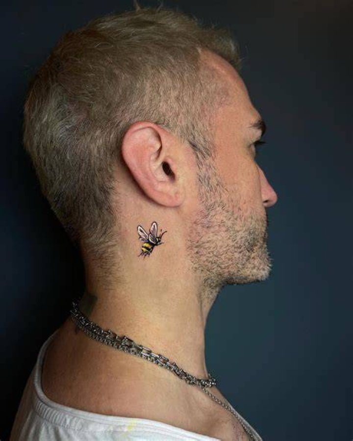 Behind Ear Tattoos Guys