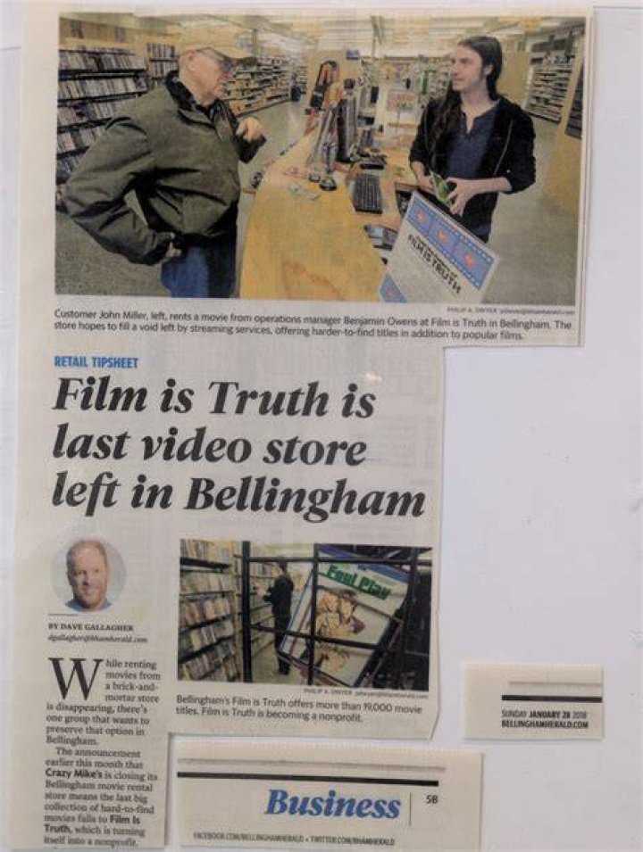 Bellingham’s Film is Truth video store is closing April 19 Bellingham