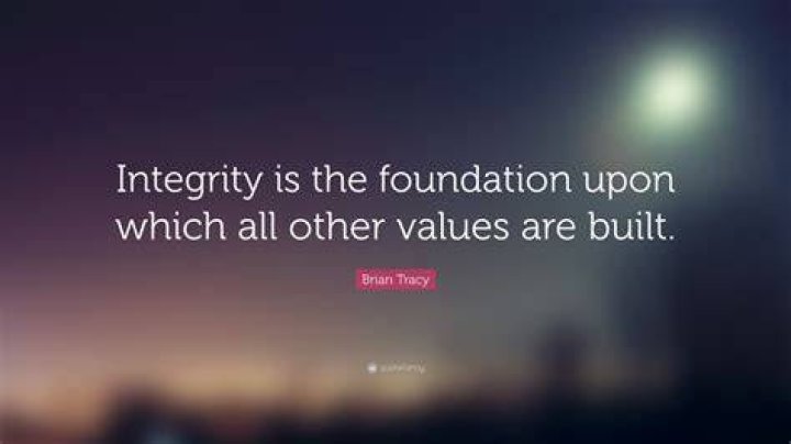 Brian Tracy Quote &ldquo;Integrity is the most valuable and respected