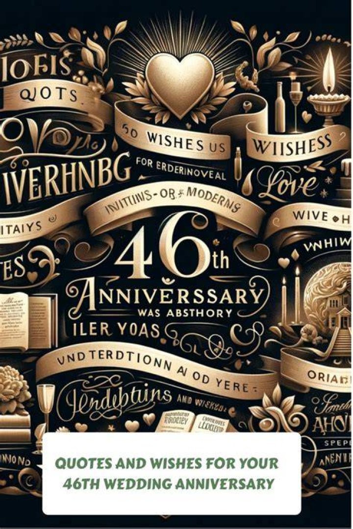 Celebrate Your 46th Wedding Anniversary: A Cherished Milestone