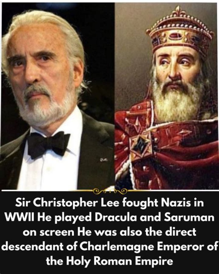 Christopher Lee: A Direct Descendant Of Charlemagne