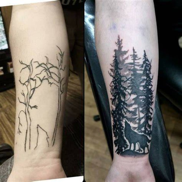 Cover Up Tree Tattoos