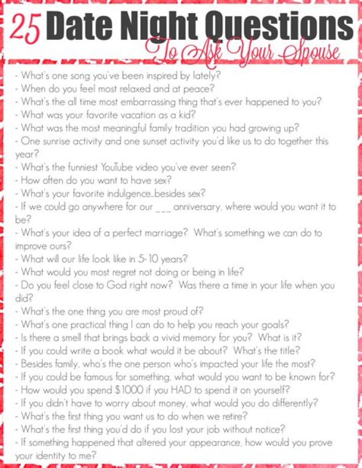 Date night questions to ask your spouse to build a deeper connection