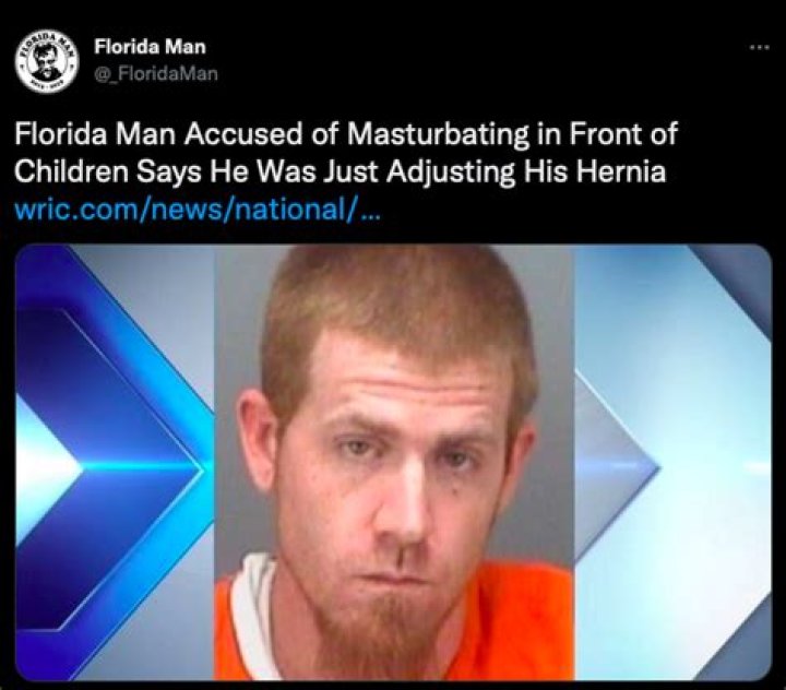 December In Florida: Man Makes Headlines