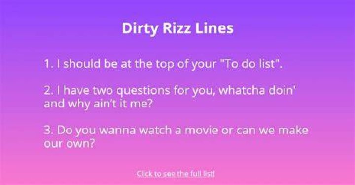 Dumb Rizz Lines
