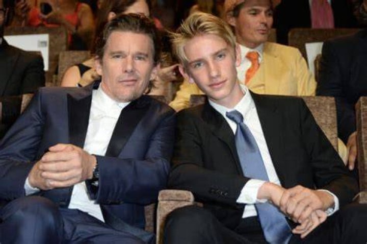 Ethan Hawke and son Levon attend First Reformed screening Daily Mail