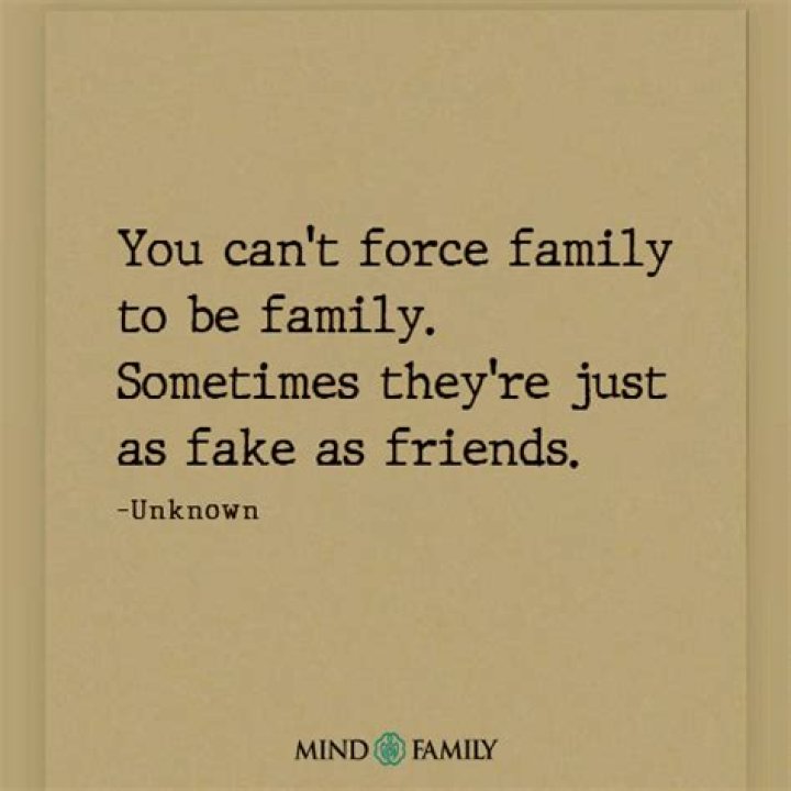 Family Member Fake Family Quotes