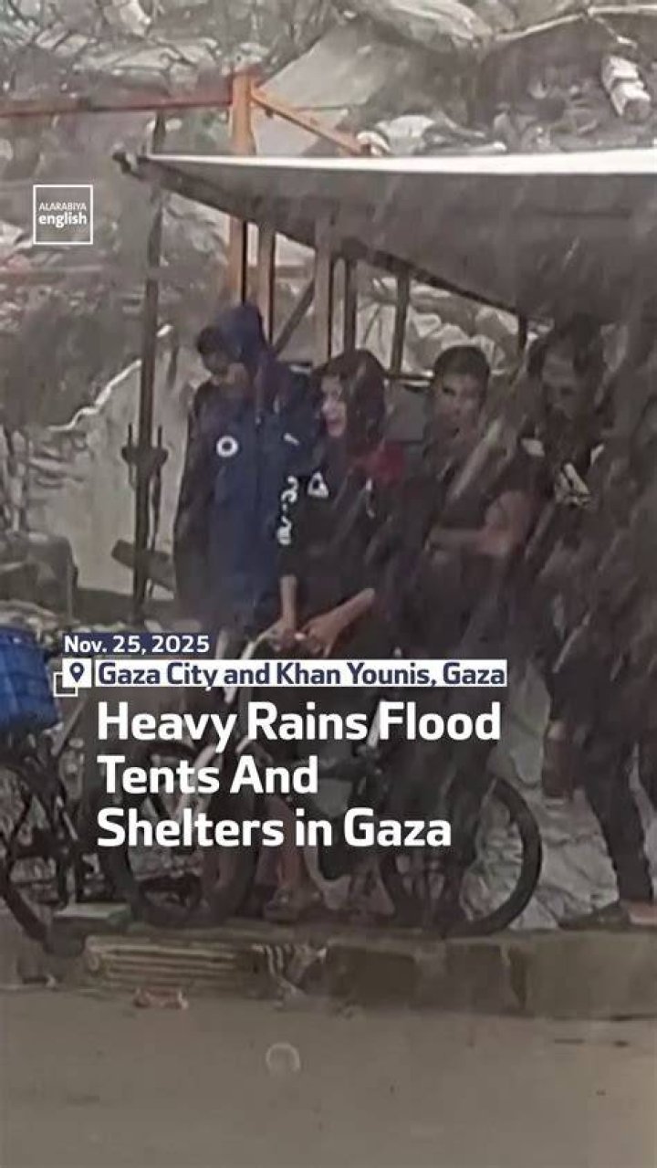 Floods in Gaza City Al Arabiya English