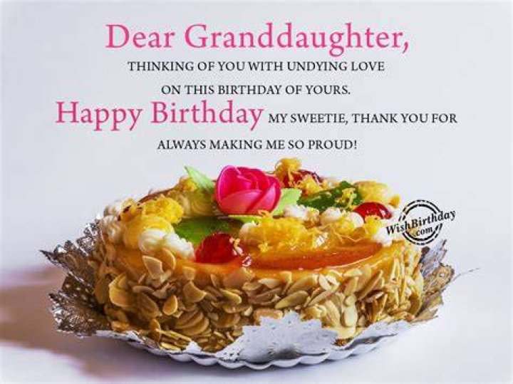 Happy Birthday Wishes For My Granddaughter