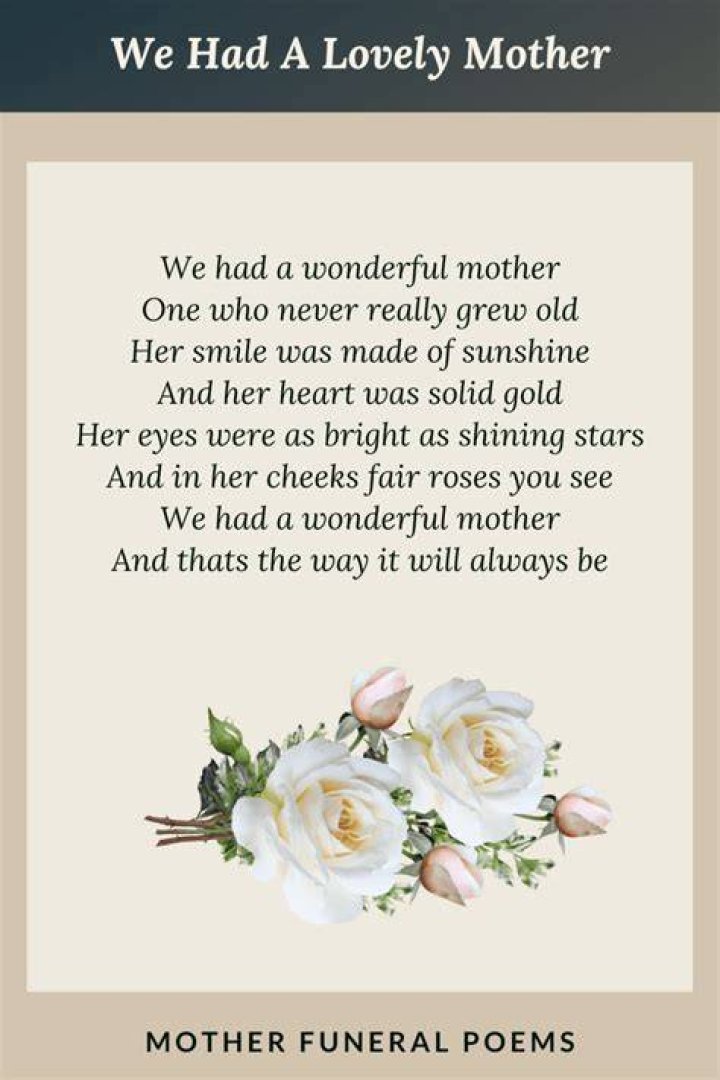 Heartfelt Poems For The Memory Of Deceased Mothers
