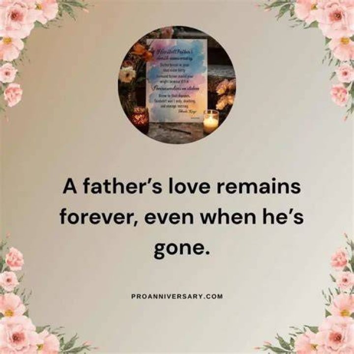 Heartfelt Quotes For Father's Death Anniversary