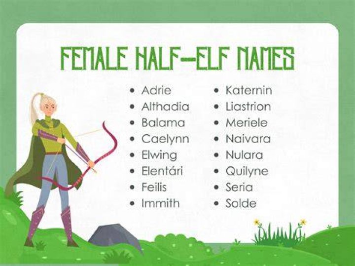 High Half Elf Names