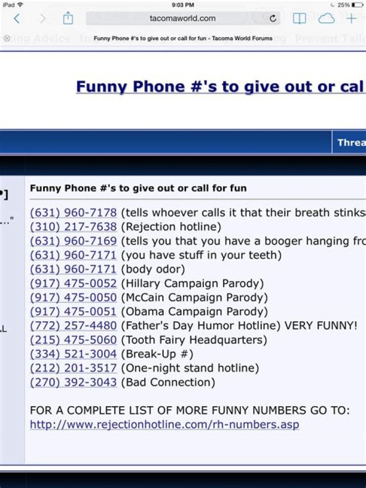 Hilarious Prank Call Numbers To Make Your Friends LOL