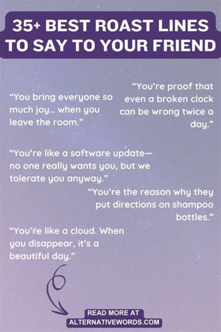 Hilarious Roasts To Elevate Your Friend's Roasted Status