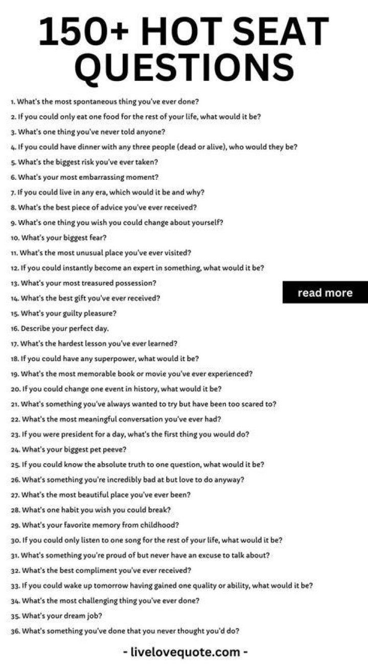 Hot Seat Questions
