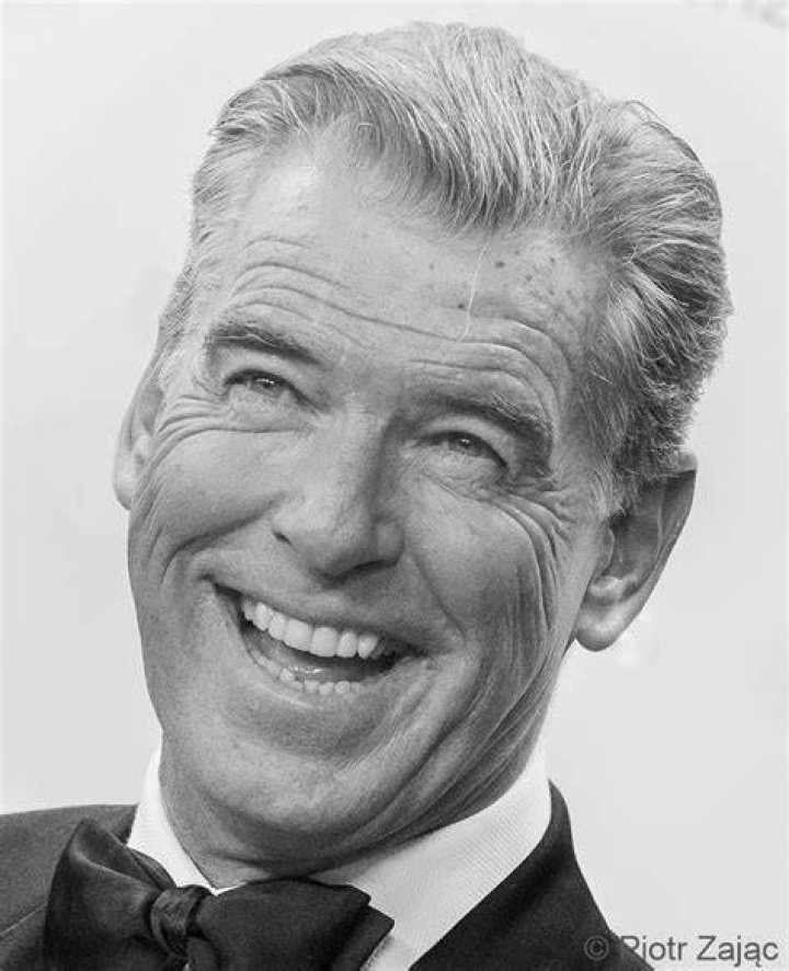 Monochromatic portraits of Pierce Brosnan JAMES BOND