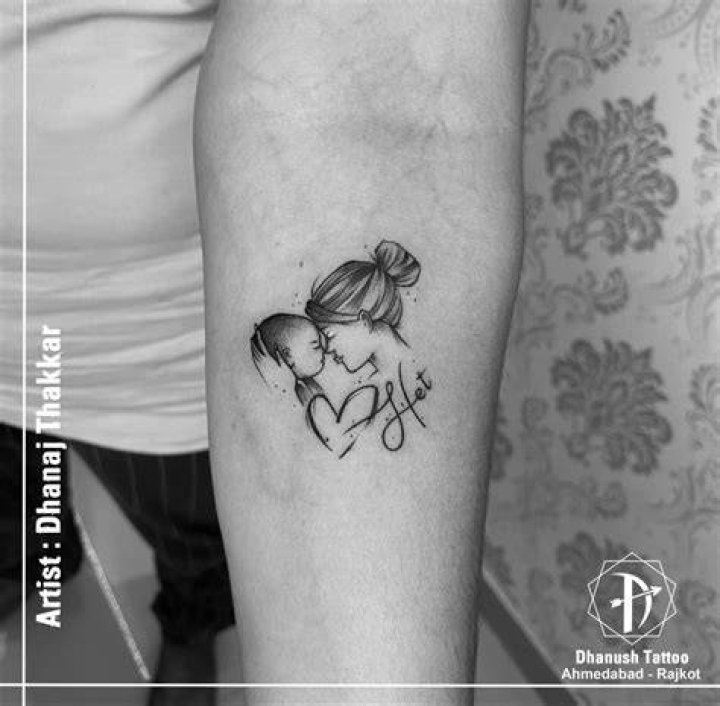 Mother and son tattoo small wrist tattoo Tattoo for son, Tattoos