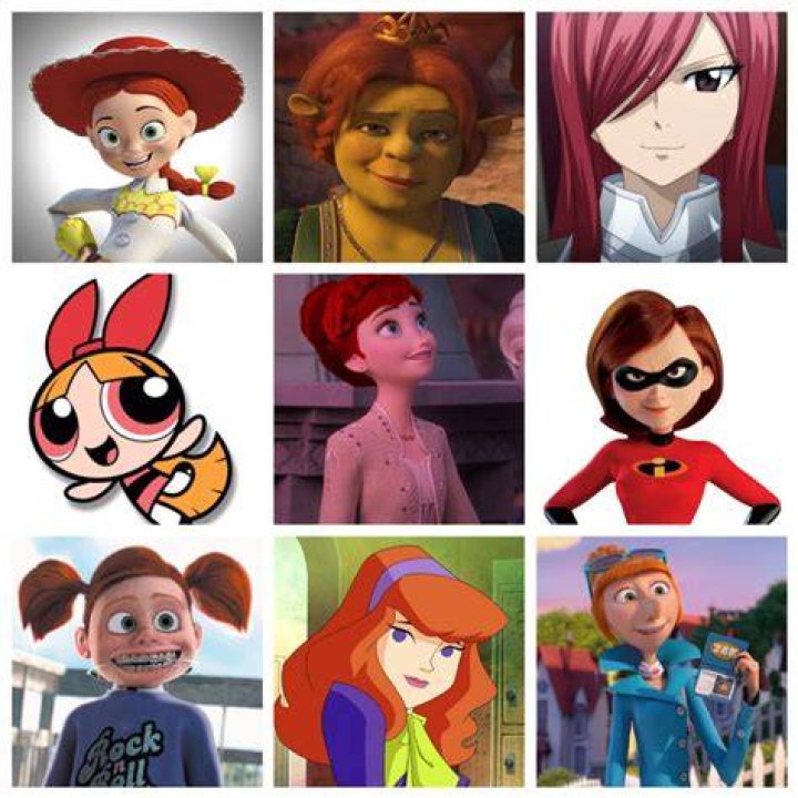 Redhead Characters Female