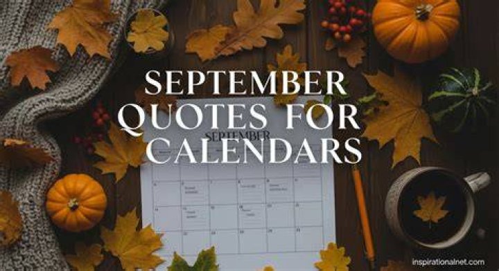 September Quotes For Calendars