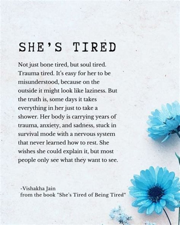 She's Tired Quotes