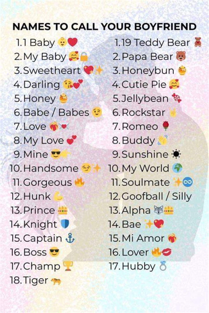Unique Names For Your Boyfriend