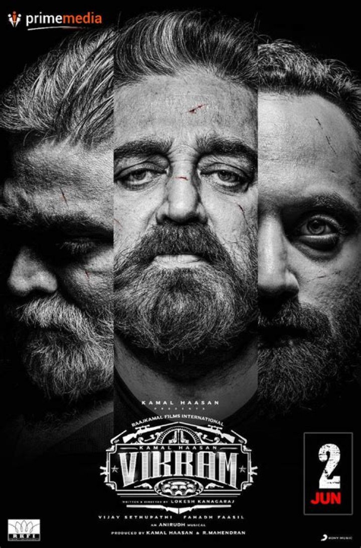 Vikram' First Look Poster Features Kamal Haasan With Fahadh Faasil