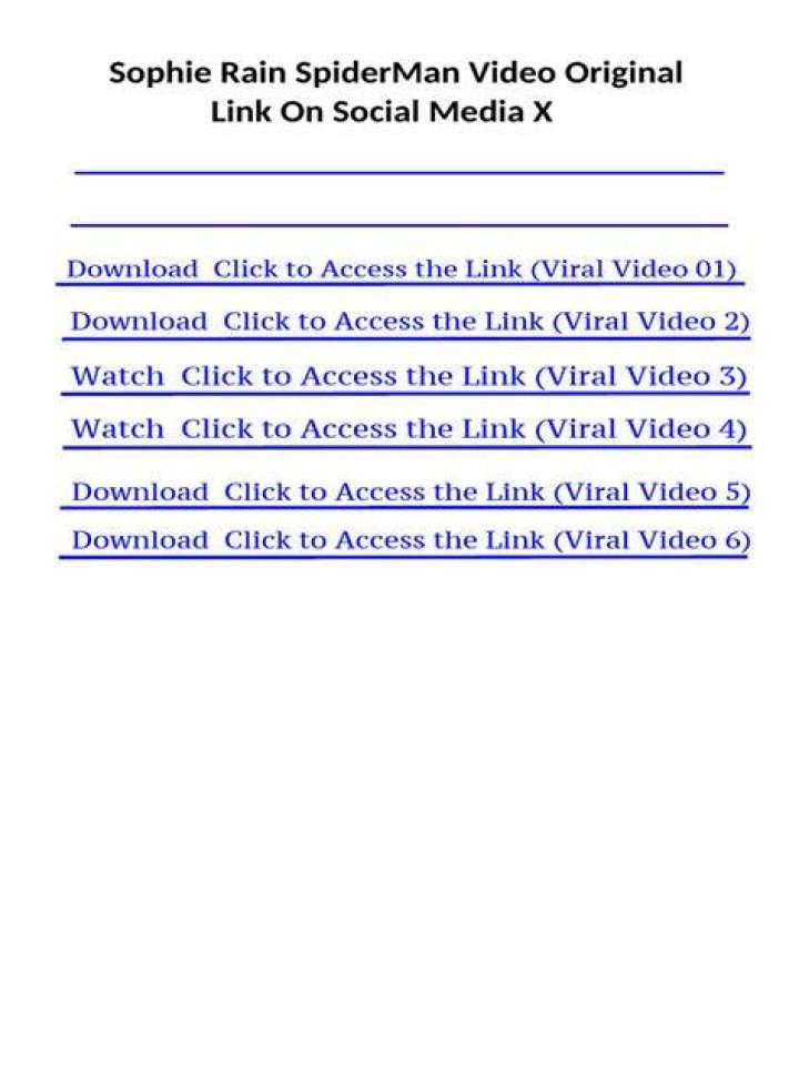Where To Find Sophia Rain Spider-Man Video: A Comprehensive Guide