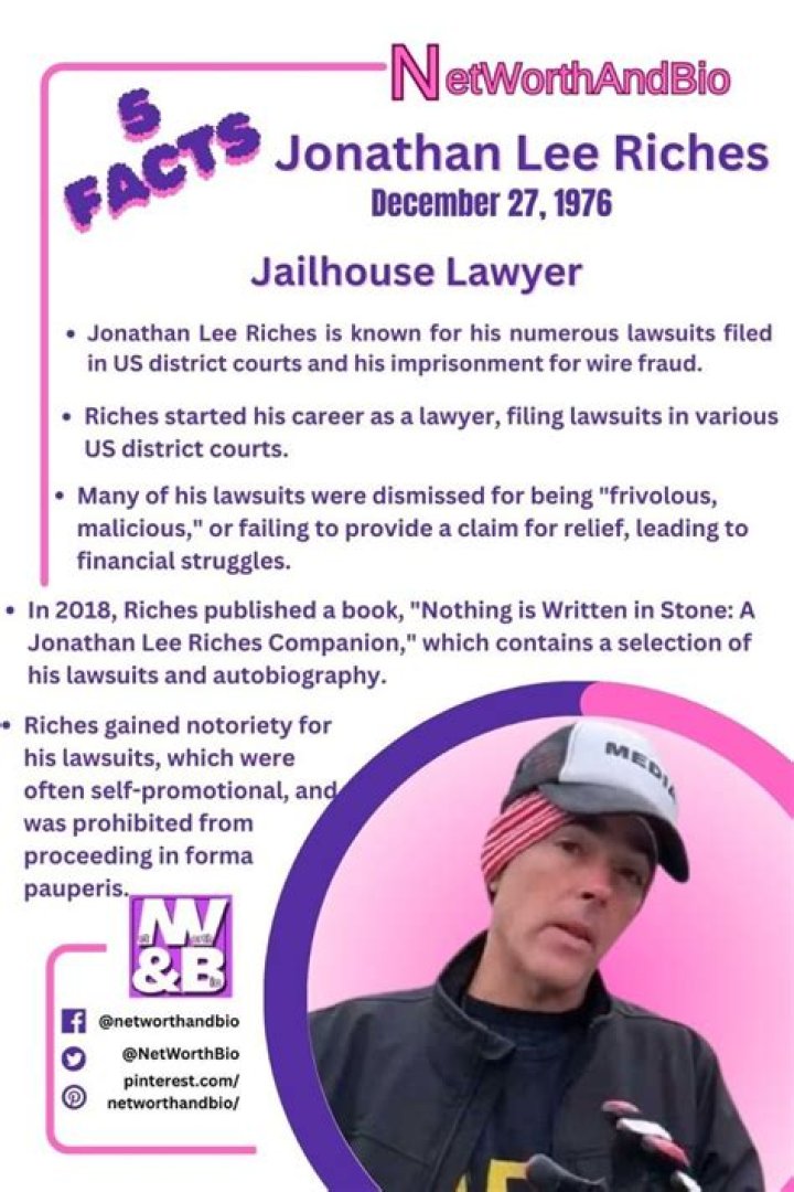 Who Did Jonathan Lee Riches Marry? Discover His Love Life