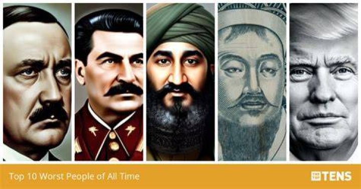 Worst People In Human History